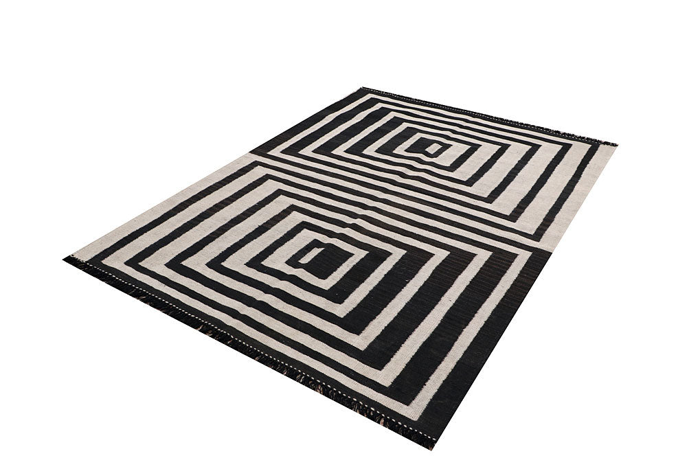 Multi Colored Kilim 4' 11 x 6' 9 - No. 66694 - ALRUG Rug Store