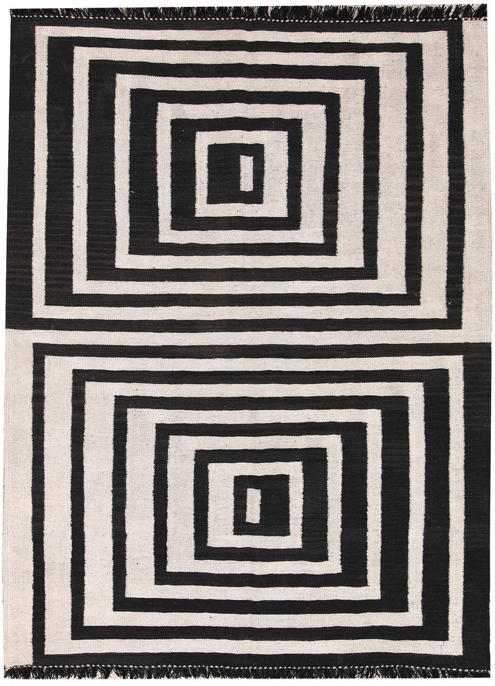 Multi Colored Kilim 4' 11 x 6' 9 - No. 66694 - ALRUG Rug Store