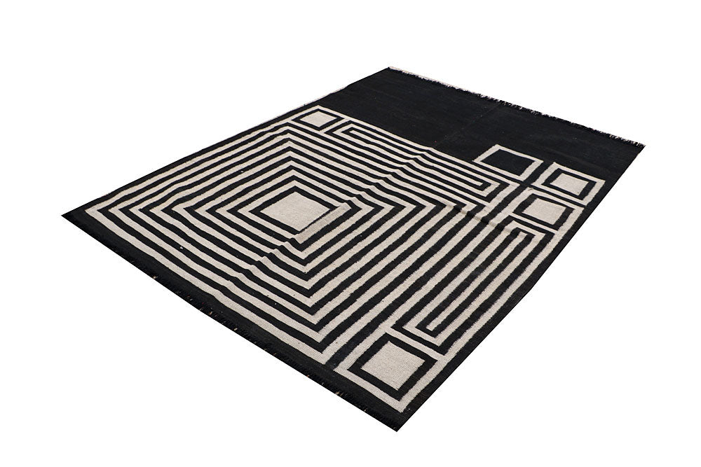 Multi Colored Kilim 4' 11 x 6' 6 - No. 66695 - ALRUG Rug Store