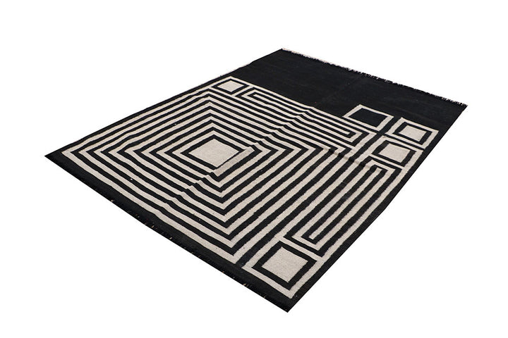 Multi Colored Kilim 4' 11 x 6' 6 - No. 66695 - ALRUG Rug Store