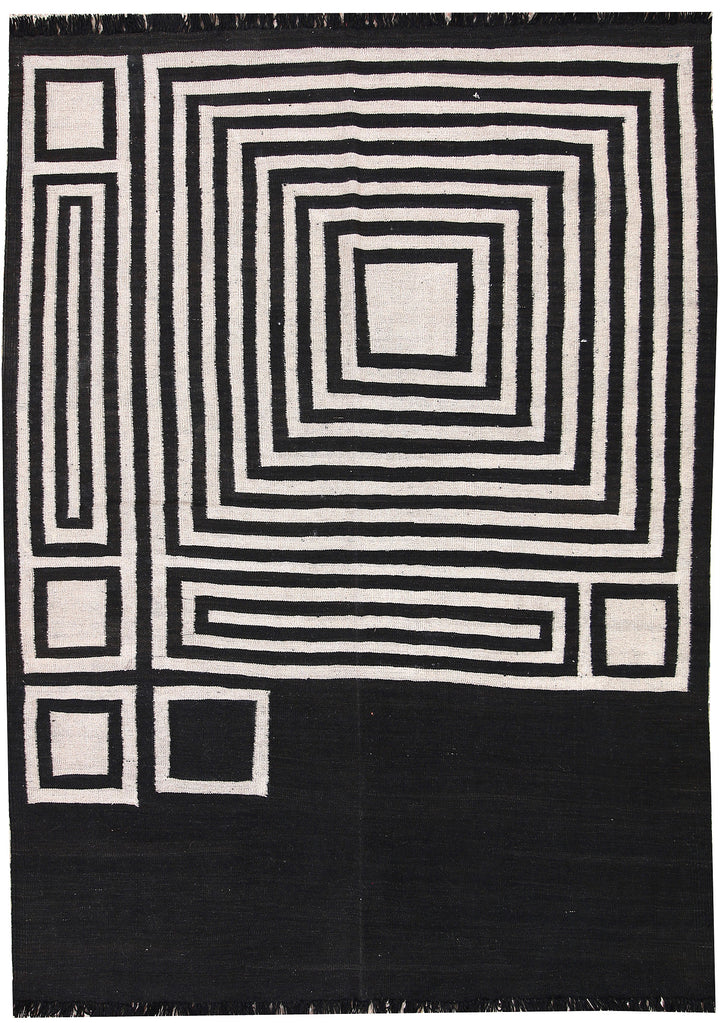 Multi Colored Kilim 4' 11 x 6' 6 - No. 66695 - ALRUG Rug Store