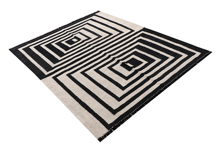 Multi Colored Kilim 4' 10 x 6' 4 - No. 66696 - ALRUG Rug Store