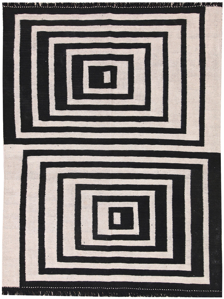 Multi Colored Kilim 4' 10 x 6' 4 - No. 66696 - ALRUG Rug Store