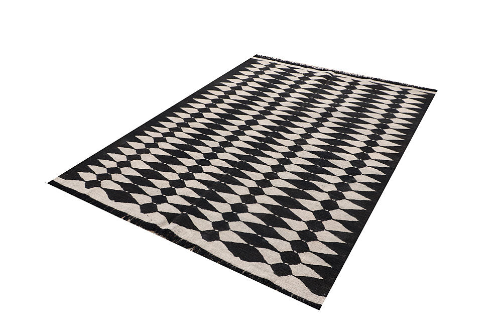 Multi Colored Kilim 4' 10 x 6' 4 - No. 66698 - ALRUG Rug Store