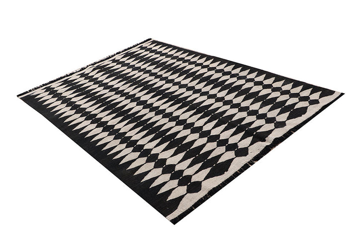 Multi Colored Kilim 4' 10 x 6' 4 - No. 66698 - ALRUG Rug Store