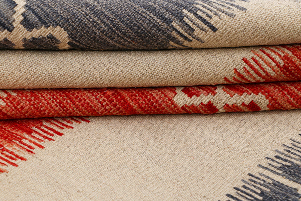 Multi Colored Kilim 4' 1 x 6' 5 - No. 66702 - ALRUG Rug Store