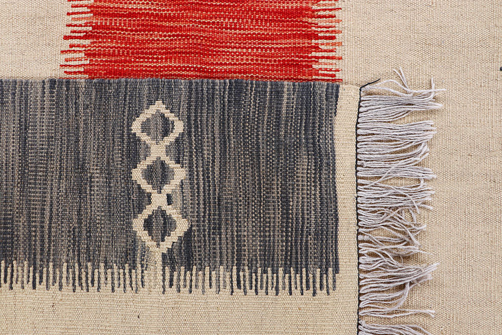 Multi Colored Kilim 4' 1 x 6' 5 - No. 66702 - ALRUG Rug Store