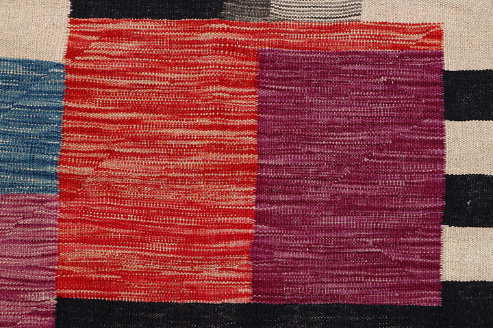 Multi Colored Kilim 4' 10 x 6' 5 - No. 66703 - ALRUG Rug Store