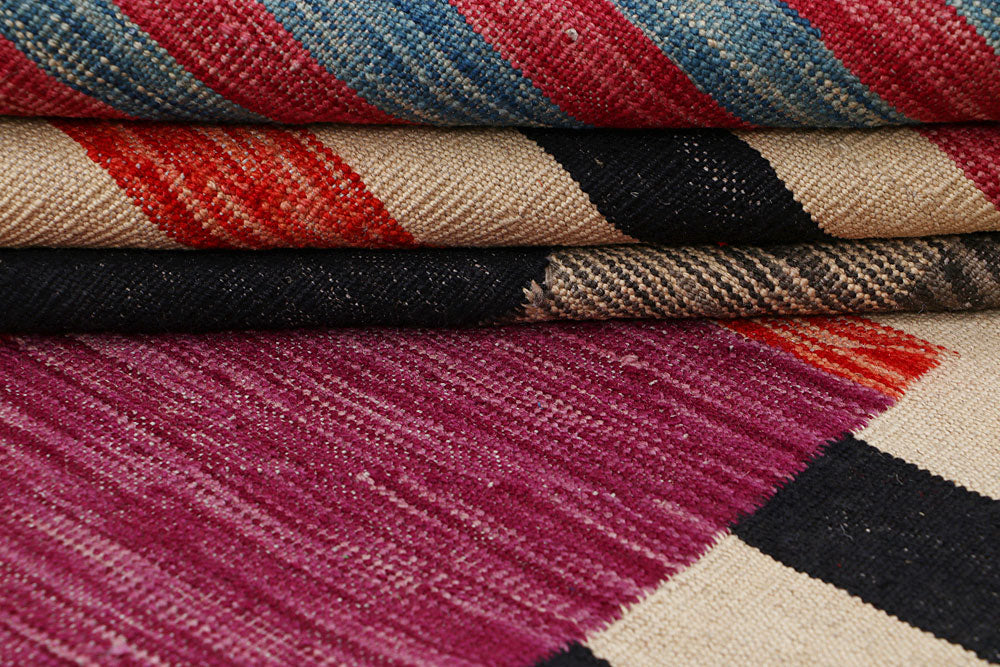 Multi Colored Kilim 4' 10 x 6' 5 - No. 66703 - ALRUG Rug Store