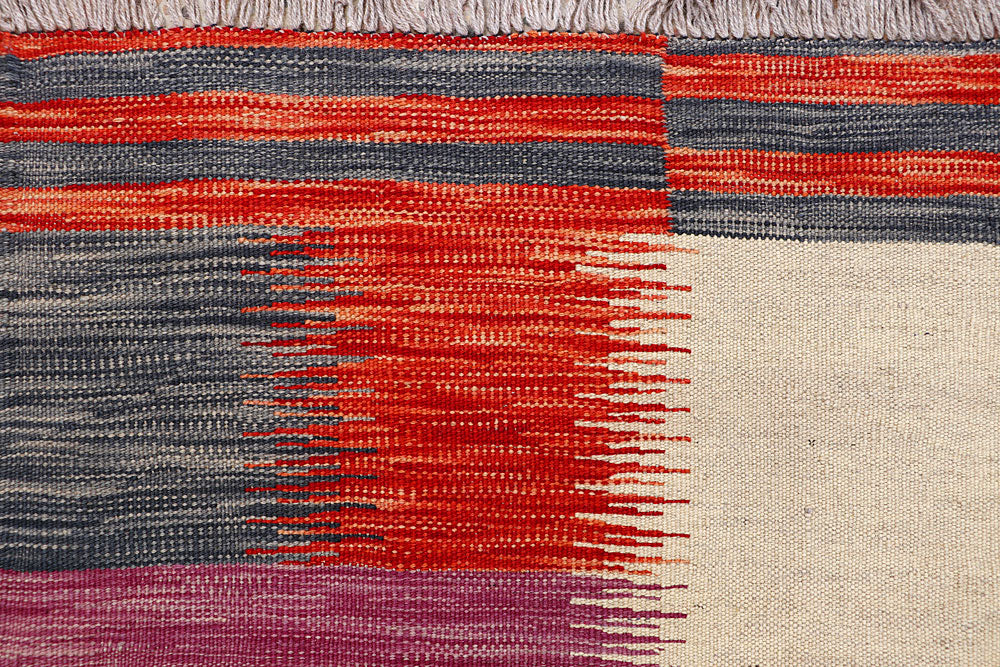 Multi Colored Kilim 4' 9 x 6' 6 - No. 66704 - ALRUG Rug Store