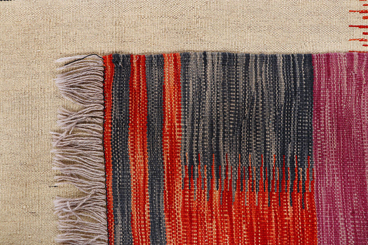 Multi Colored Kilim 4' 9 x 6' 6 - No. 66704 - ALRUG Rug Store