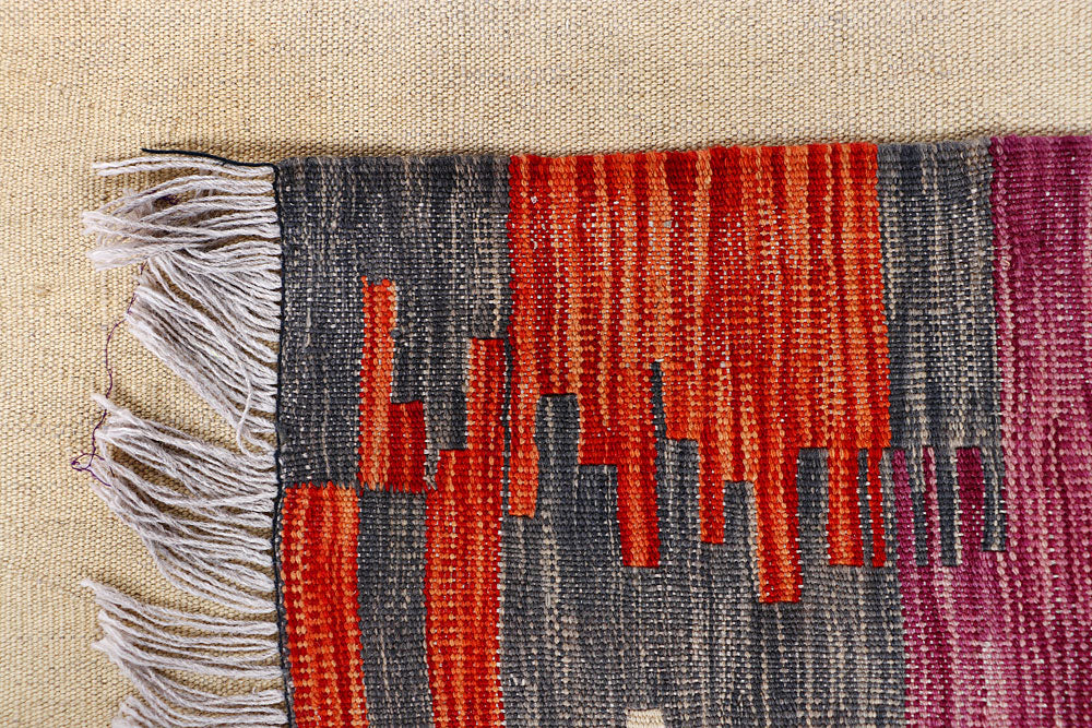 Multi Colored Kilim 4' 9 x 6' 8 - No. 66705 - ALRUG Rug Store