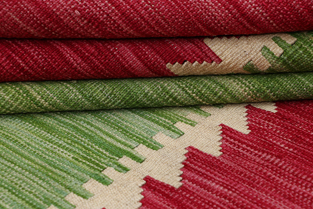 Multi Colored Kilim 5' 1 x 6' 6 - No. 66706 - ALRUG Rug Store