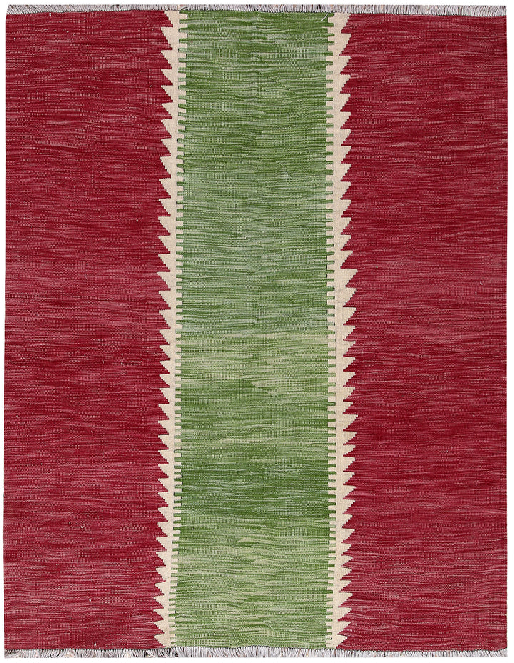 Multi Colored Kilim 5' 1 x 6' 6 - No. 66706 - ALRUG Rug Store