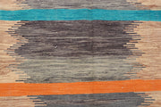 Multi Colored Kilim 6' 3 x 9' 8 - No. 66707 - ALRUG Rug Store