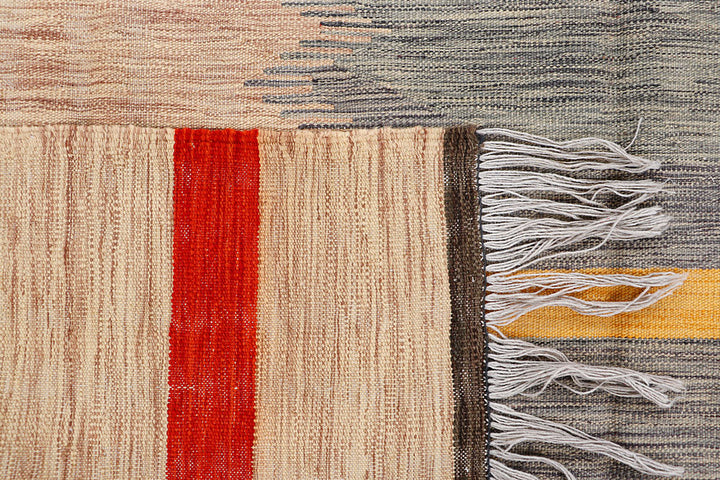 Multi Colored Kilim 6' 3 x 9' 8 - No. 66707 - ALRUG Rug Store