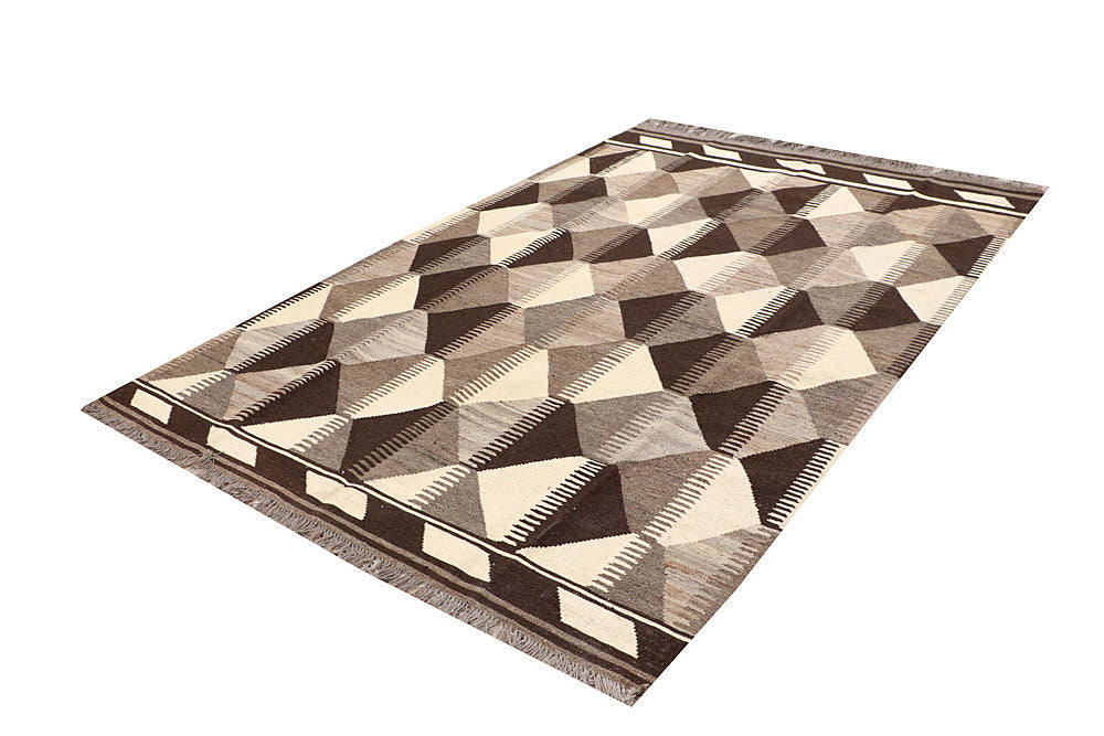 Multi Colored Kilim 5' 11 x 8' 11 - No. 66710 - ALRUG Rug Store