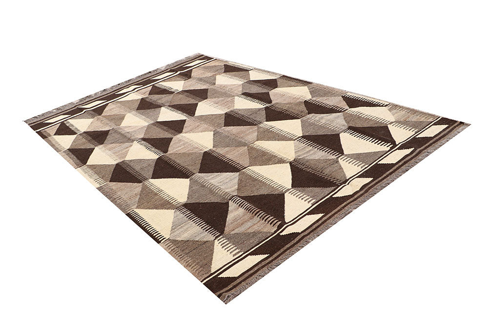 Multi Colored Kilim 5' 11 x 8' 11 - No. 66710 - ALRUG Rug Store