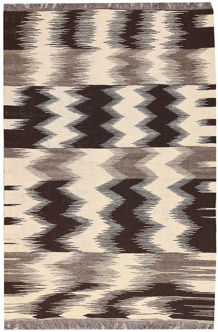 Multi Colored Kilim 5' 11 x 8' 9 - No. 66711 - ALRUG Rug Store