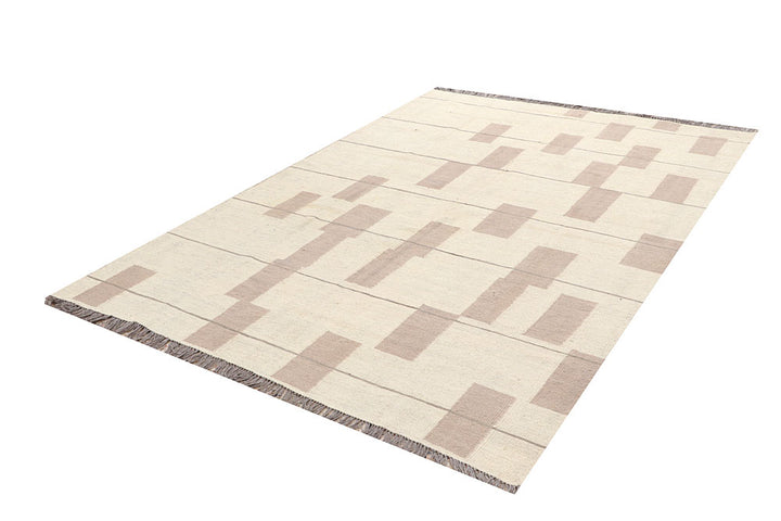 Multi Colored Kilim 6' 2 x 8' 10 - No. 66714 - ALRUG Rug Store