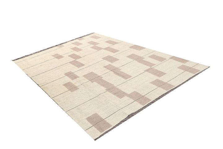 Multi Colored Kilim 6' 2 x 8' 10 - No. 66714 - ALRUG Rug Store