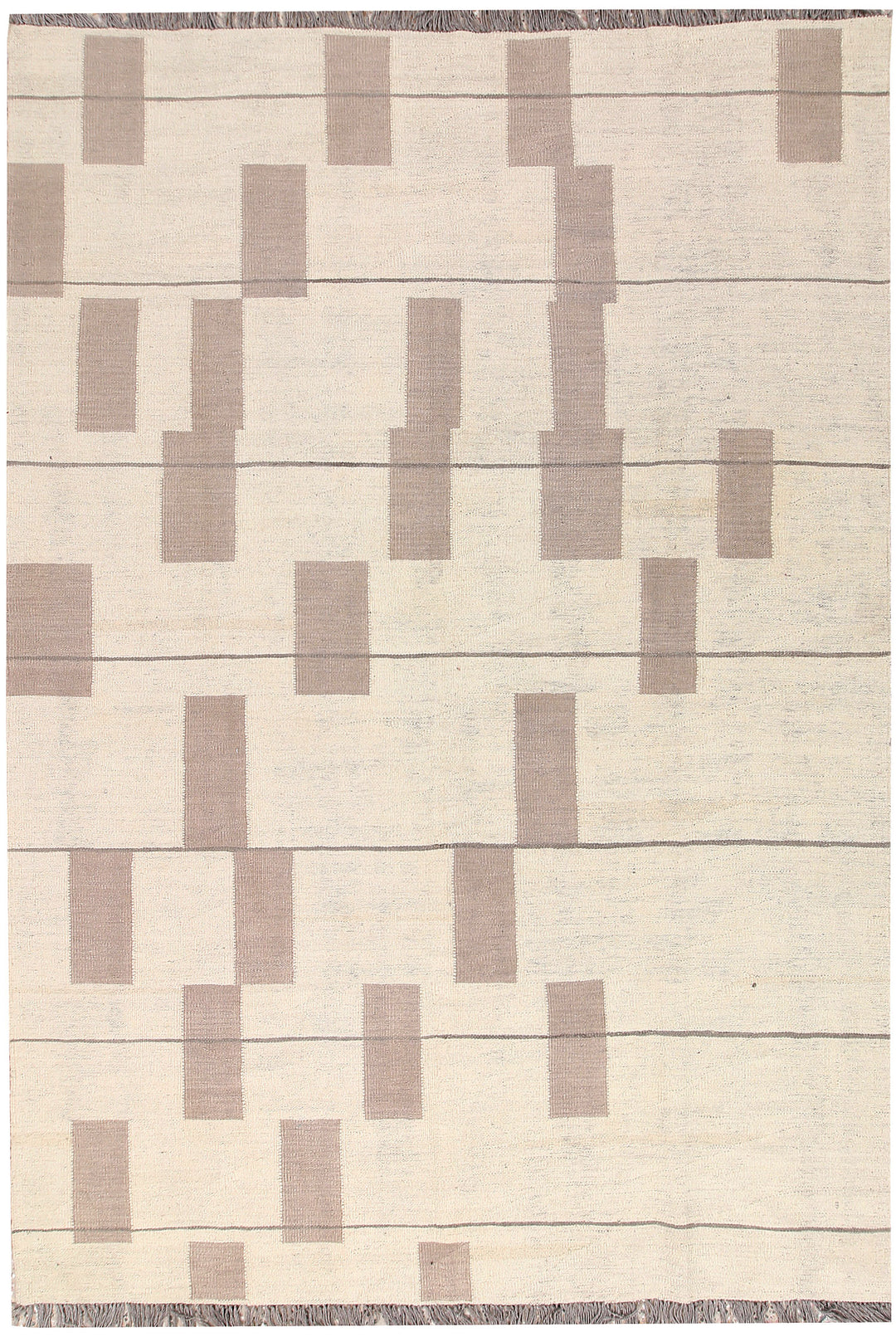 Multi Colored Kilim 6' 2 x 8' 10 - No. 66714 - ALRUG Rug Store