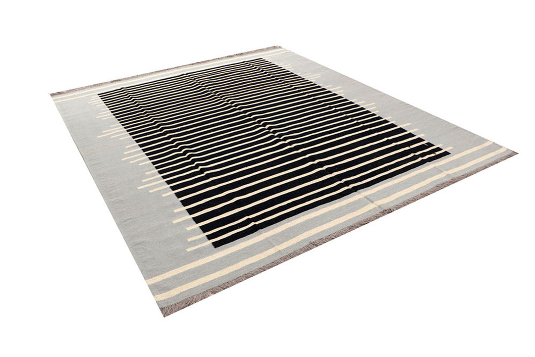 Multi Colored Kilim 8' 1" x 9' 5" - No. 66717 - ALRUG Rug Store