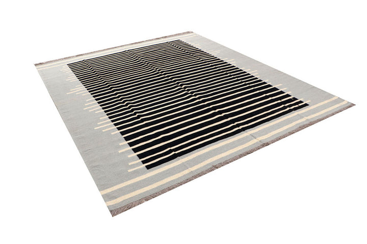 Multi Colored Kilim 8' 1" x 9' 5" - No. 66717 - ALRUG Rug Store