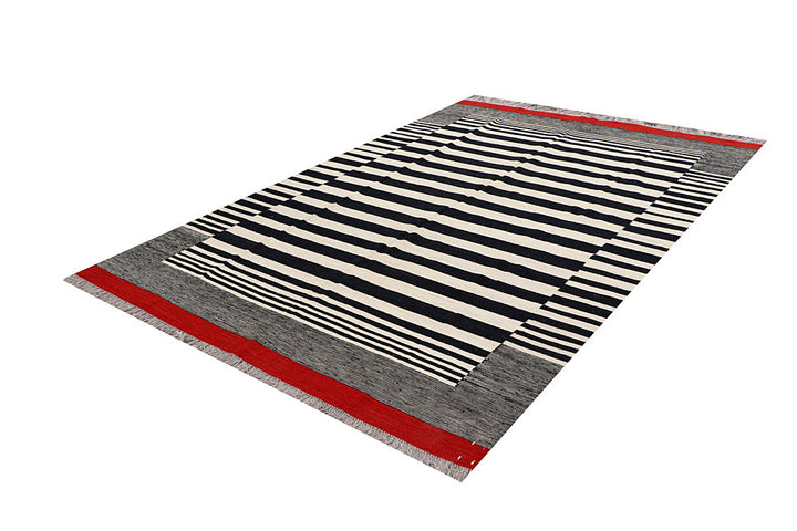 Multi Colored Kilim 6' 8 x 9' 9 - No. 66719 - ALRUG Rug Store