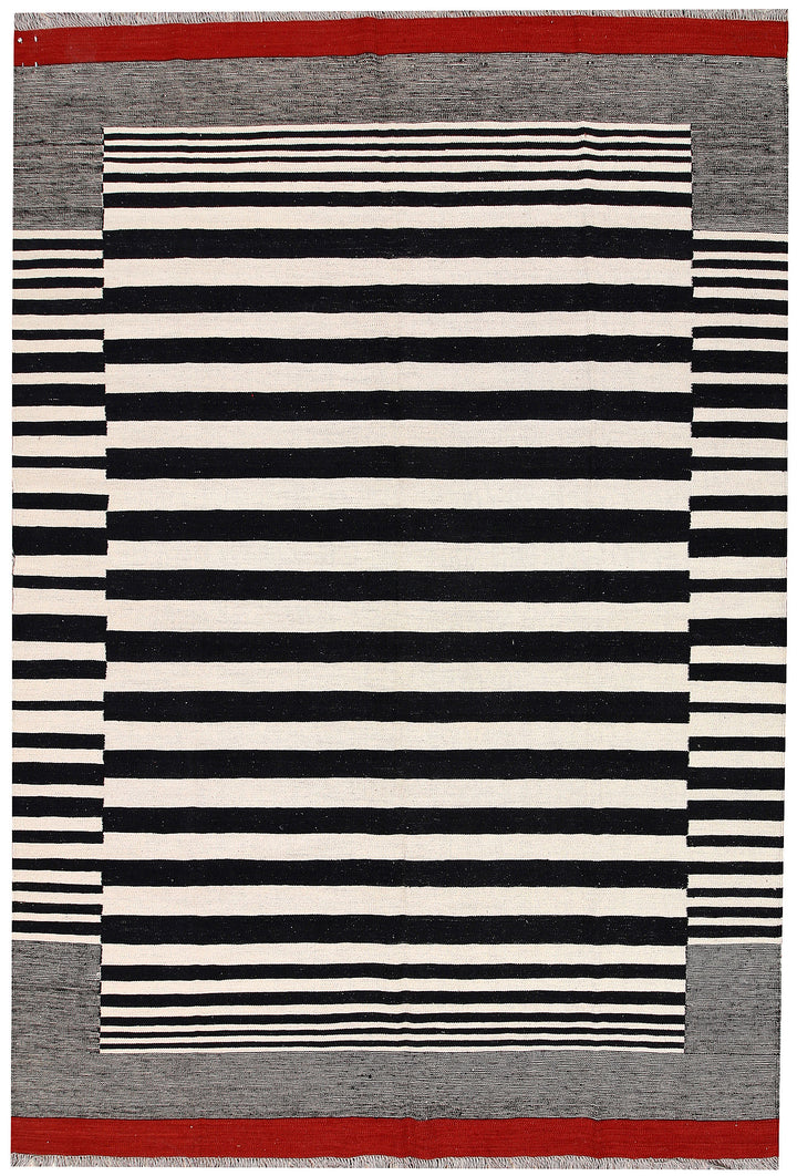 Multi Colored Kilim 6' 8 x 9' 9 - No. 66719 - ALRUG Rug Store