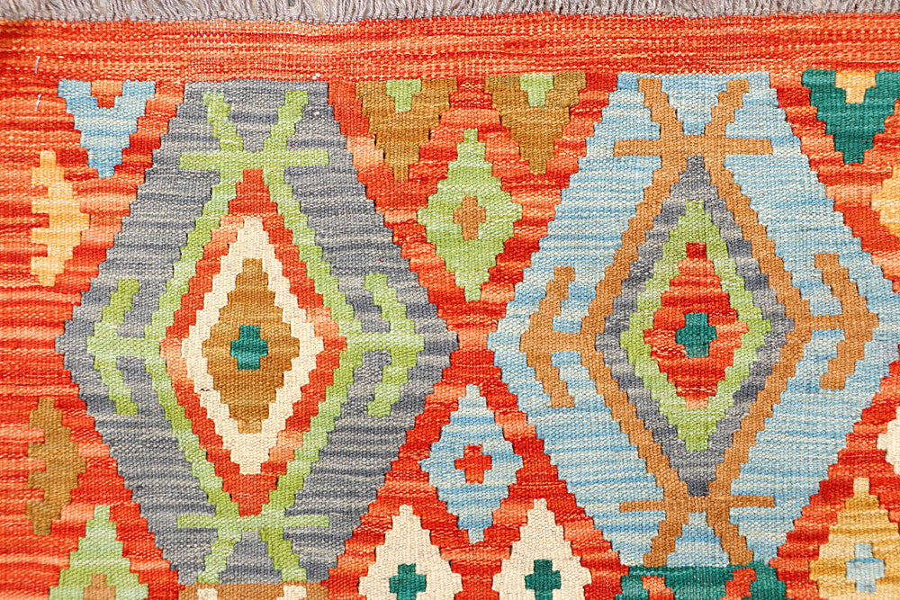 Multi Colored Kilim 5' 1 x 6' 4 - No. 66720 - ALRUG Rug Store