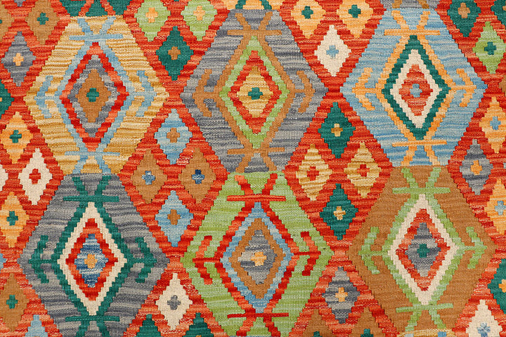 Multi Colored Kilim 5' 1 x 6' 4 - No. 66720 - ALRUG Rug Store