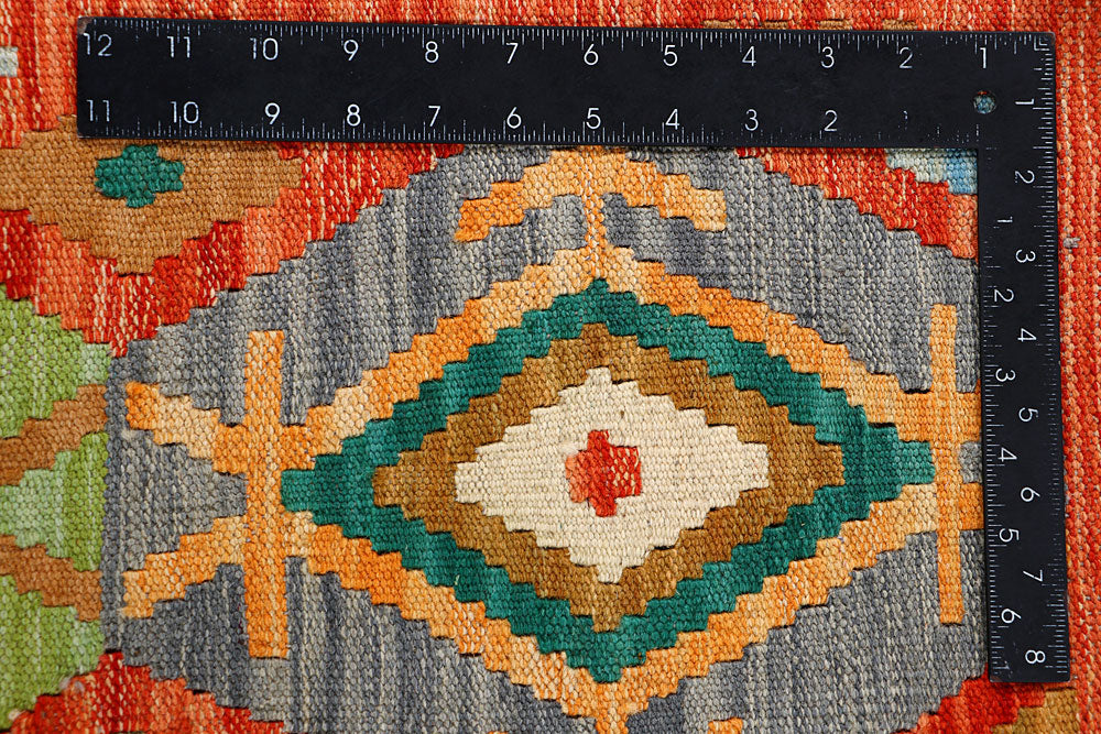 Multi Colored Kilim 5' 1 x 6' 4 - No. 66720 - ALRUG Rug Store