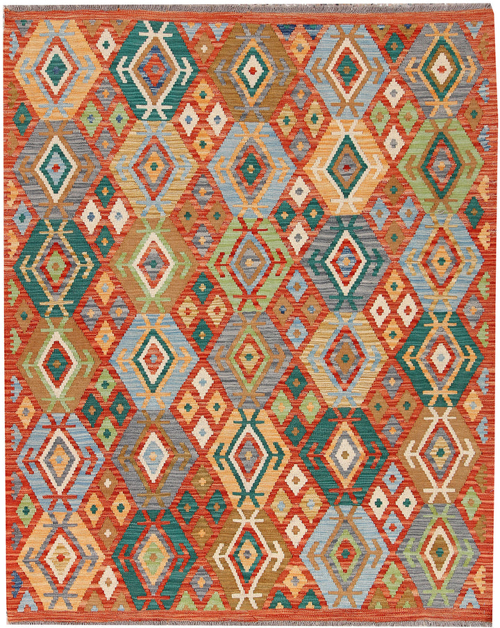 Multi Colored Kilim 5' 1 x 6' 4 - No. 66720 - ALRUG Rug Store