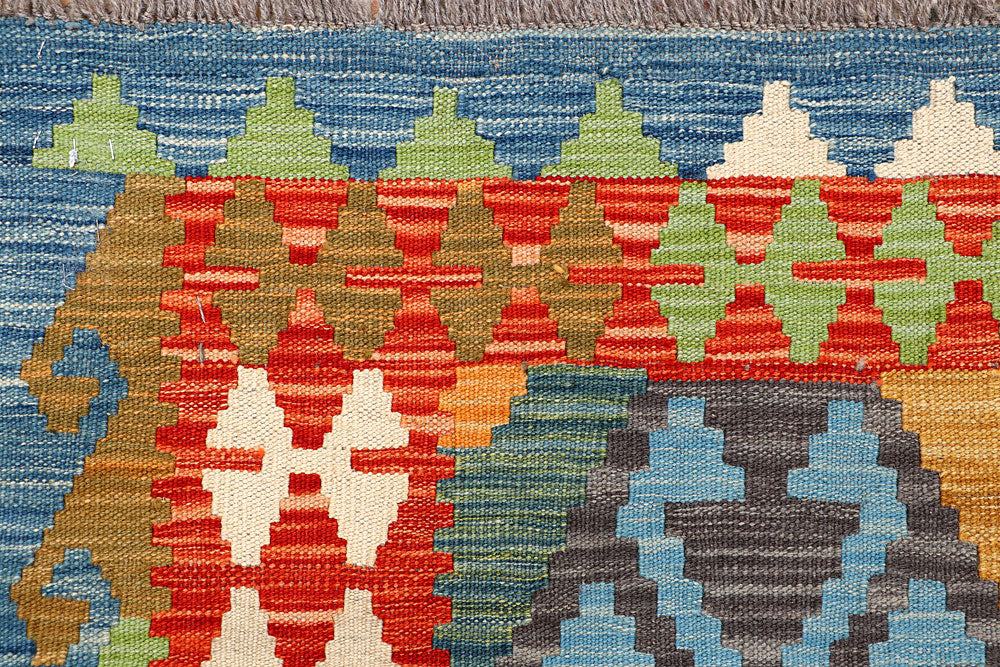 Multi Colored Kilim 5' 1 x 6' 5 - No. 66721 - ALRUG Rug Store