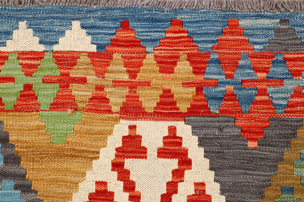 Multi Colored Kilim 5' 1 x 6' 5 - No. 66721 - ALRUG Rug Store