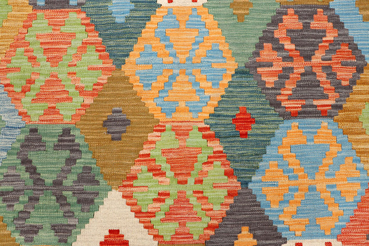Multi Colored Kilim 5' 1 x 6' 5 - No. 66721 - ALRUG Rug Store