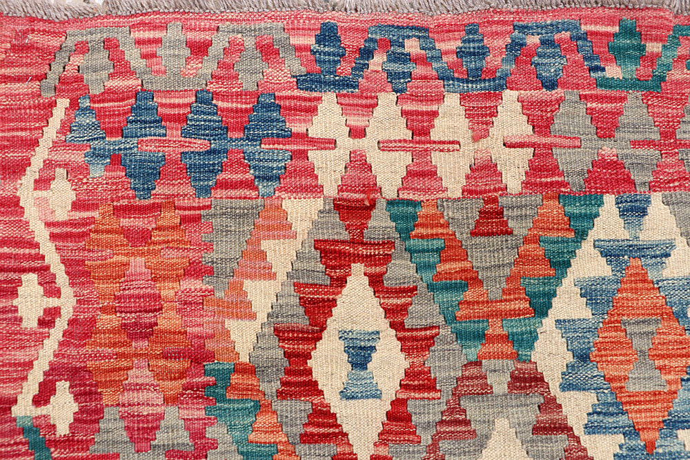 Multi Colored Kilim 5' 1 x 6' 4 - No. 66722 - ALRUG Rug Store