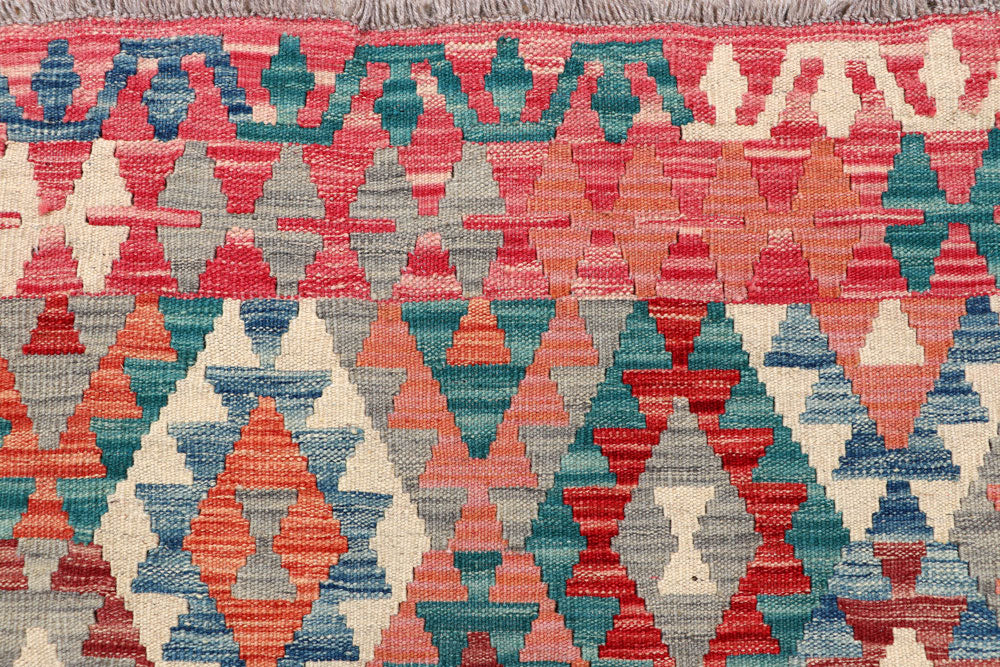 Multi Colored Kilim 5' 1 x 6' 4 - No. 66722 - ALRUG Rug Store