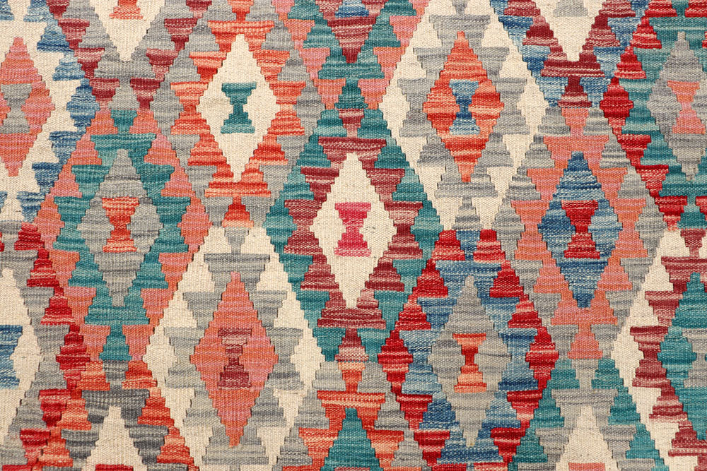 Multi Colored Kilim 5' 1 x 6' 4 - No. 66722 - ALRUG Rug Store