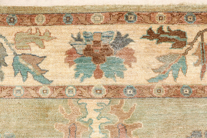 Dark Olive Green Oushak 9' 5 x 12' - No. 66723 - ALRUG Rug Store