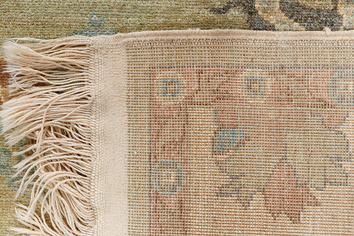 Dark Olive Green Oushak 9' 5 x 12' - No. 66723 - ALRUG Rug Store