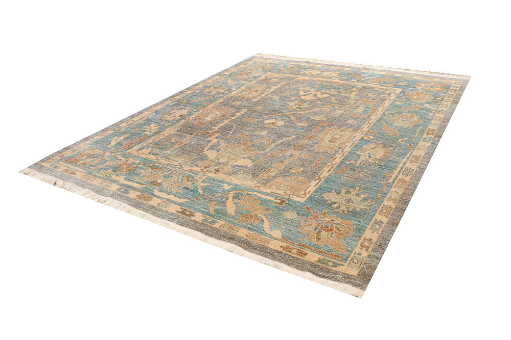 Silver Oushak 8' 2 x 9' 11 - No. 66724 - ALRUG Rug Store