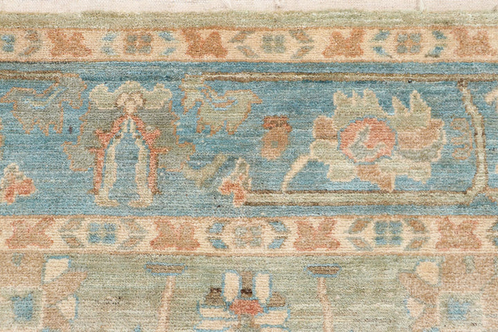 Dark Sea Green Oushak 8' 2 x 10' 2 - No. 66725 - ALRUG Rug Store