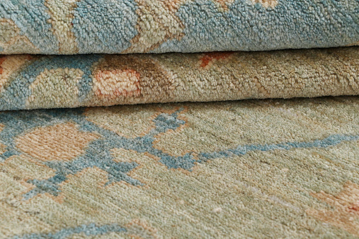 Dark Sea Green Oushak 8' 2 x 10' 2 - No. 66725 - ALRUG Rug Store