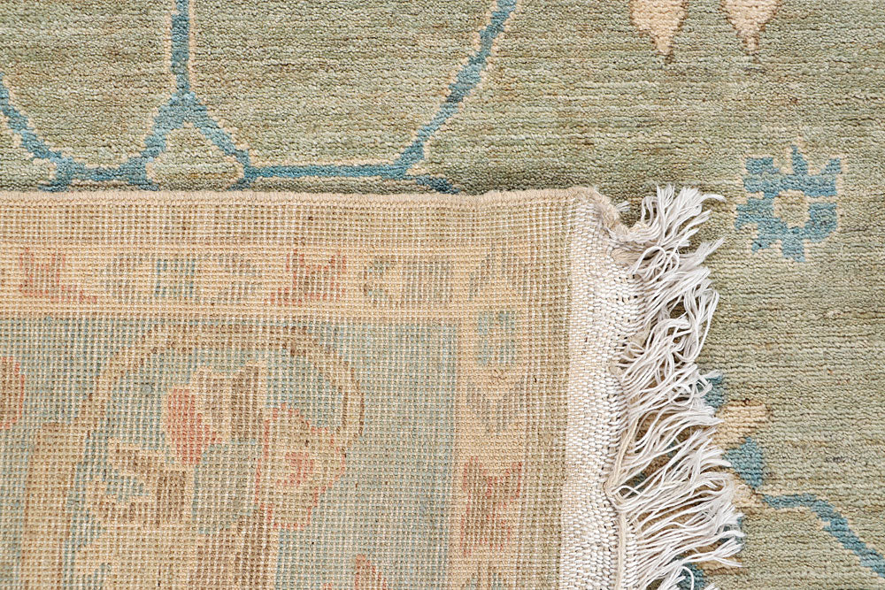 Dark Sea Green Oushak 8' 2 x 10' 2 - No. 66725 - ALRUG Rug Store