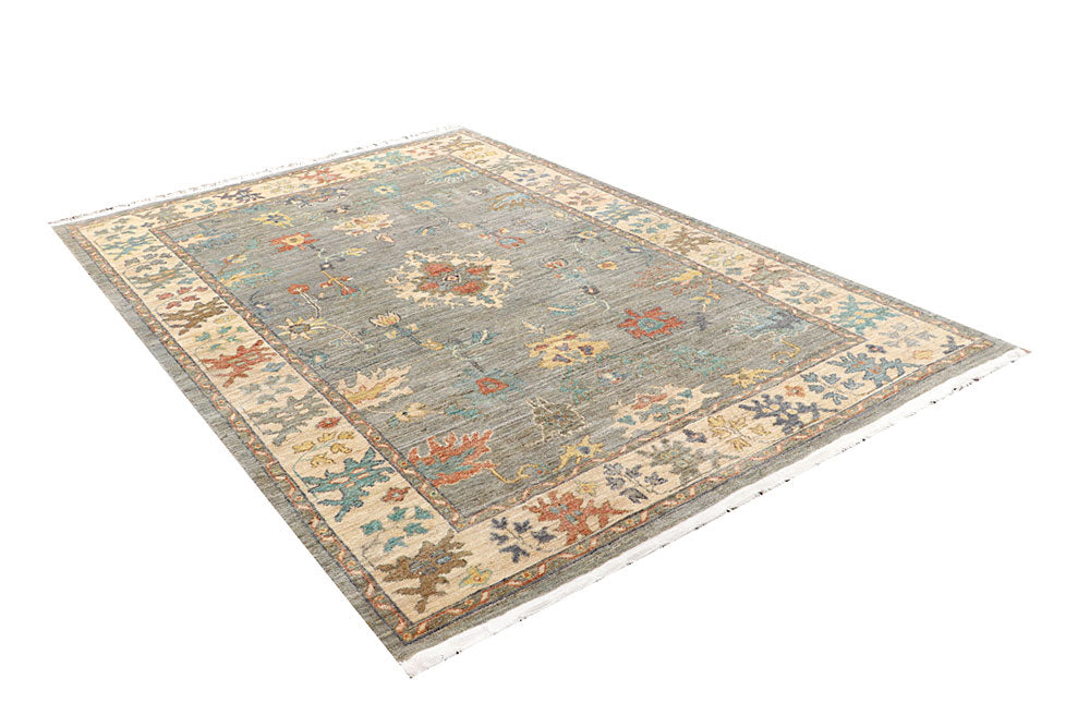 Silver Oushak 5' 11 x 8' 11 - No. 66726 - ALRUG Rug Store