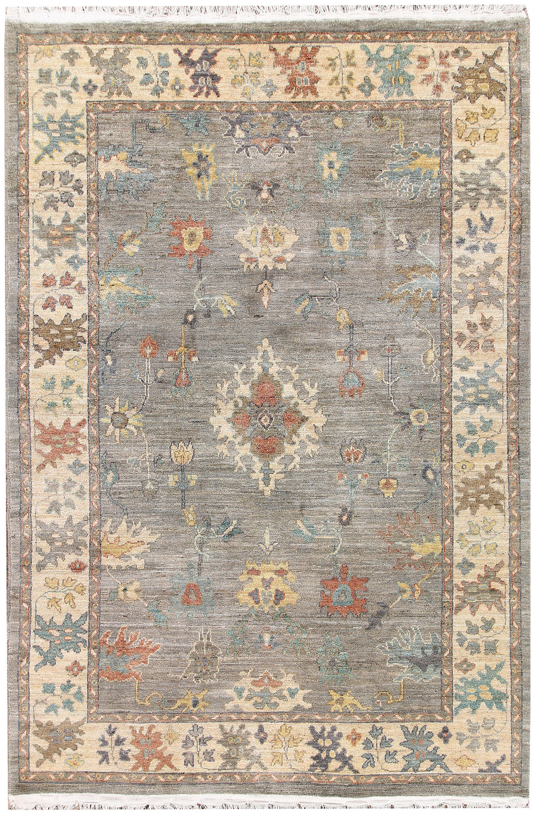 Silver Oushak 5' 11 x 8' 11 - No. 66726 - ALRUG Rug Store
