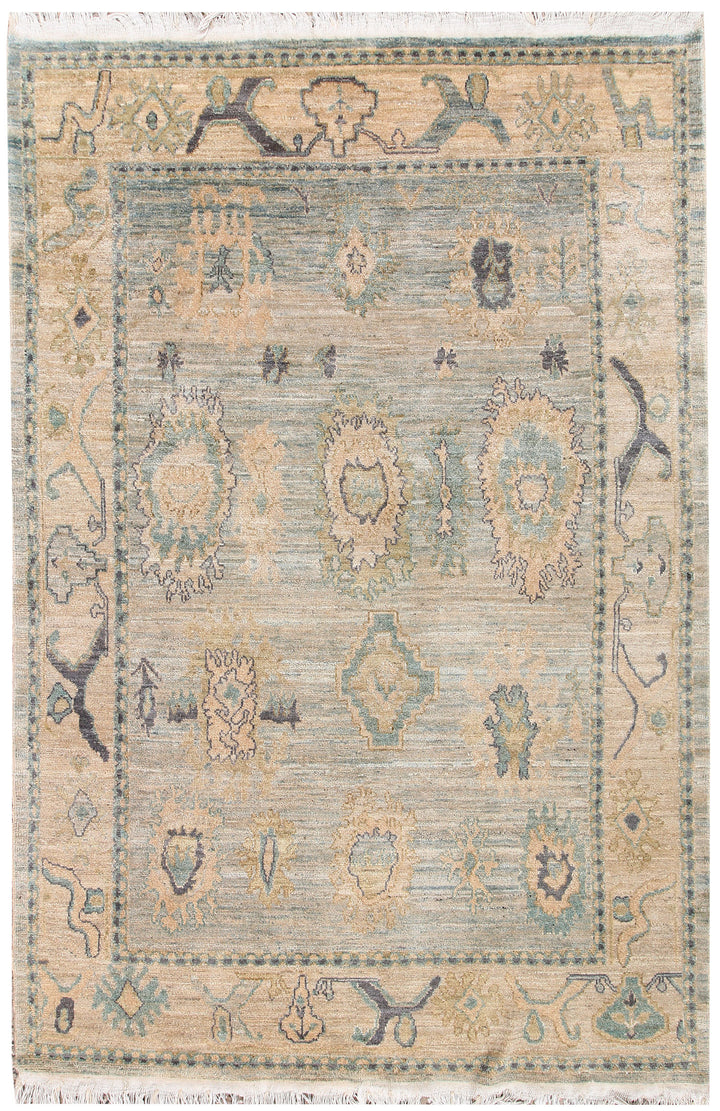 Silver Oushak 6' 1 x 9' 2 - No. 66727 - ALRUG Rug Store