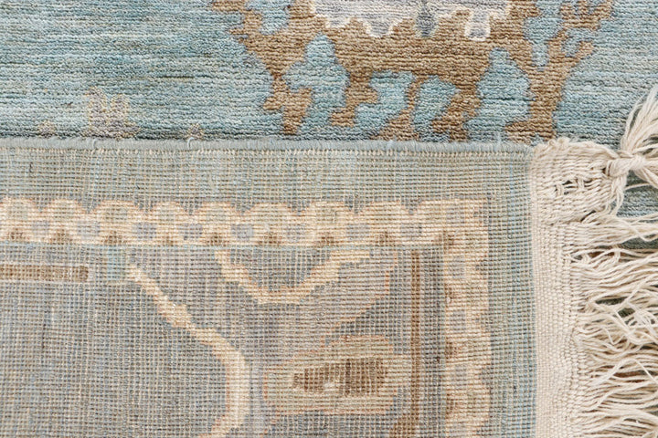 Light Blue Oushak 9' 2 x 12' - No. 66728 - ALRUG Rug Store
